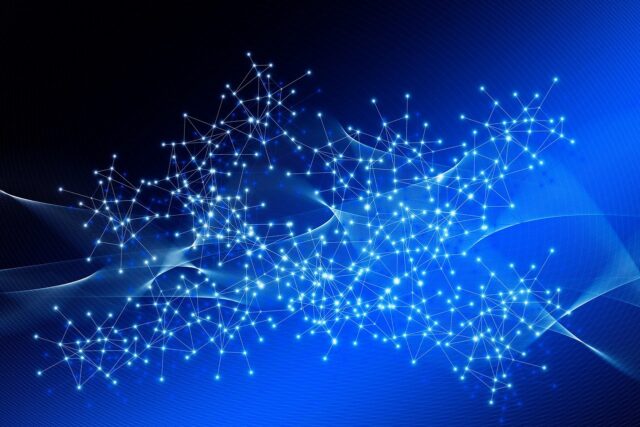 Photo by geralt particles, waves, circles, multicoloured, structure, template, background, abstract, light rays, texture, lines, blockchain, digitization, network, points, blockchain, blockchain, blockchain, blockchain, blockchain