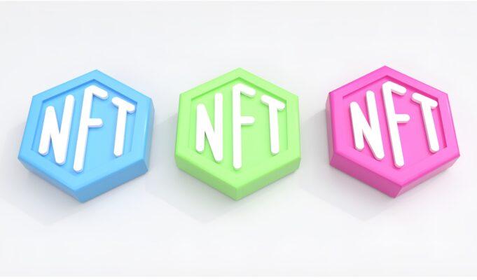 NFT — цифровое искусство или временное увлечение? three different colored blocks with the letters nft and nft on them